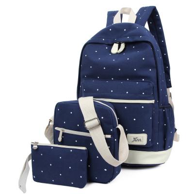 China Wholesale New Design Canvas Children Kids Waterproof School Bags Set for sale