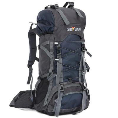 China Exclusive Waterproof 60L Trekking Backpack Camping Hiking Rucksack For Mountaineering for sale