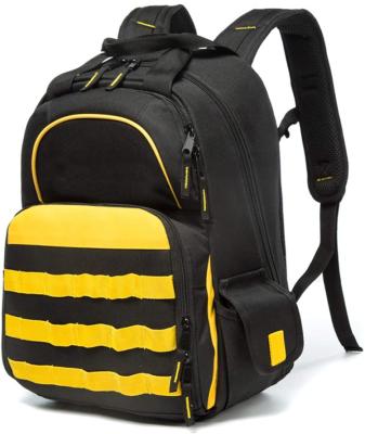 China Water Resistant Tool Rucksack Heavy Duty Backpack Tool Bag With Industrial Pouch for sale