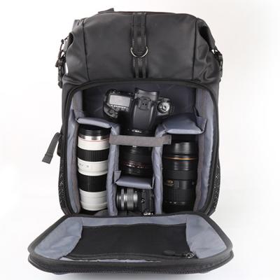 China Custom Waterproof Professional Nylon Water Resistant Camera Backpack for sale