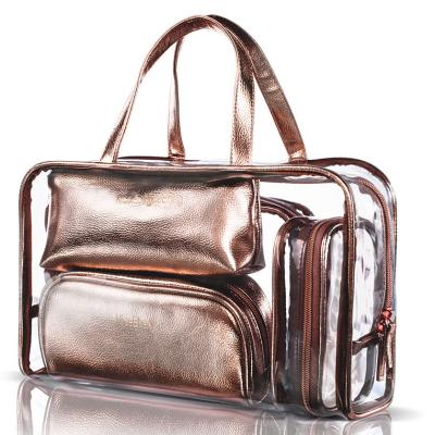 China Fashion New Arrival Five In A Clear Travel Handbag Custom Bag for sale