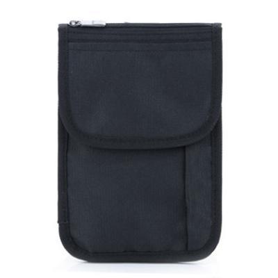 China OEM Convenient RFID Blocking Wallet Neck Pocket Passport Holder Bag For Travel for sale