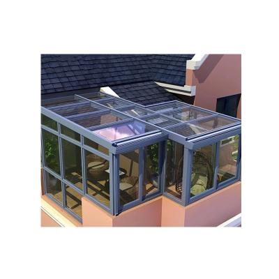 China Sun Protection For Winter Aluminum Alloy Glass Garden Solarium Low-E House Glass Room for sale