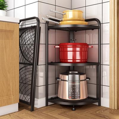 China Modern Multifunctional Black Baskets Metal Kitchen Storage and Rack Holders Fruit Drinks Storage Organizer for sale