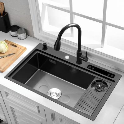 China With Faucet Seal Washing Ultrasonic Sink Kitchen Sink Vegetable Smart Multifunctional Luxury Kitchen Sink for sale