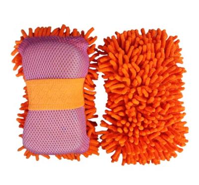 China Microfiber+sponge car window cleaning sponge for sale