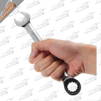 China Single Opening Spanner Ratchet Wrench 8-25mm 8-25mm Repair Tools Combination Wrench for sale