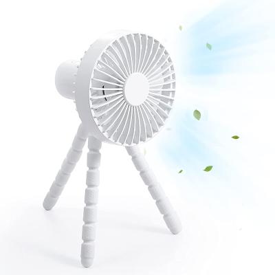 China Car Seat Rechargeable Mini USB Octopus Fans Best-selling Amazon Design Tripod Jellyfish Stroller Flexible Hands-Free Hand Fan for sale