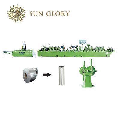 China Factory Sun Glory Stainless Steel Pipe Making Machine For Making Water Bottle for sale