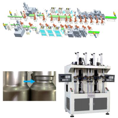 China Factory Stainless Steel Thermos Making Production Line Flask Machine Neck Spinning Machine Neck Forming Machine for sale