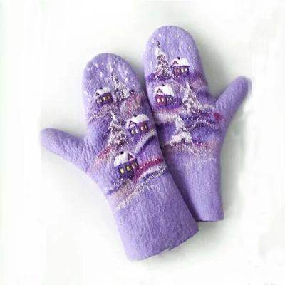 China Keep the Korean version of new warm female winter gloves all fingers warm women's winter women's custom-made gloves for sale