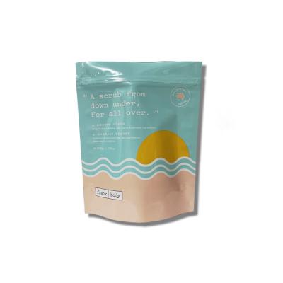 China Custom Moisture Proof Bath Salt Pouch Stand Up With Zipper Aluminum Foil Pouch Pakcage Bag For Body Bath Salt for sale