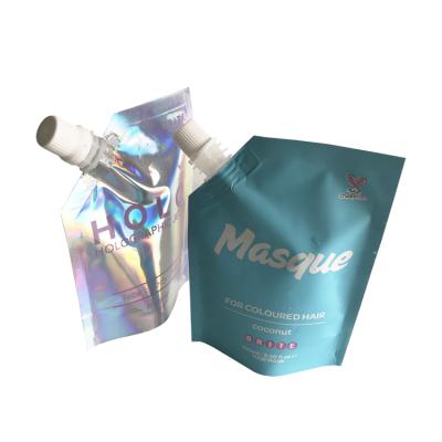 China High Quality Recyclable Stand Up Spout Pouch For Hair Conditioner Gloss And Matte Finish for sale