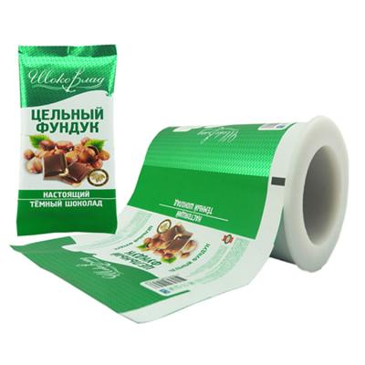 China LDPE Moisture Proof Aluminum Laminated Moisture Proof Flow Film Rolling Soft Pack For Coffee Lollipop Chocolate Heat Cold Seal Available for sale