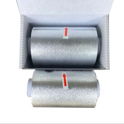 China Air Conditioning Color Hair Salon Aluminum Foil Hose Embossed Silver Rolls For Salon Hair Coloring Use With Size 12cm x 50m for sale