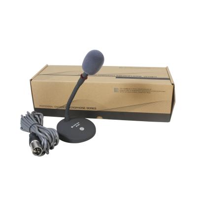 China Professional Aluminum Base Gooseneck Microphone Miniature Gooseneck Desktop Microphone with Long Boom 48V Phantom Power zu verkaufen