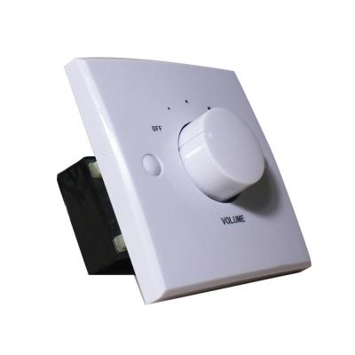 China VB-60 Plastic Square Type 6W Wall Volume Controller For PA/VA System With Reliable Audio Quality And Suitable For Any Environment for sale