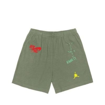 China QUICK DRY with fashionable summer letters men's cotton shorts women's short pants adults for sale