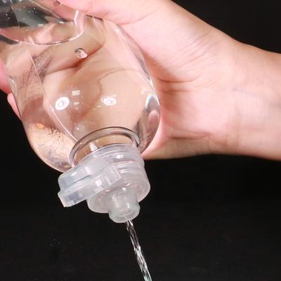 China Non Spill Food Grade Sport Bottle Flip Top Cap 28 Mm Beverage Cap With Silicone Valve for sale