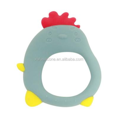 China Toy New soft launched custom logo silicone teether suction baby teether food grade silicone baby teether for infant for sale