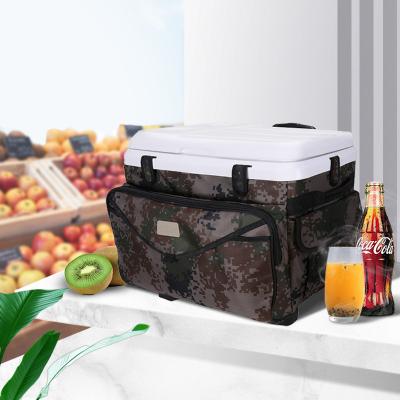 China OEM/ODM Wholesale Waterproof Portable 38L Camping Cooler Outdoor Customized Large Box With Wheels for sale