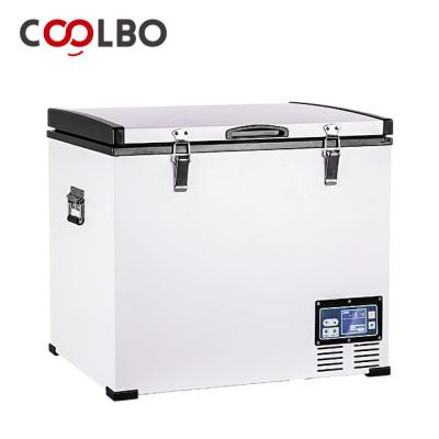 China PP+ABS Cold Plates 45L 12V DC China Portable Large Capacity Sturdy Motorhome Fridge With LED Light for sale