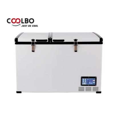 China Portable Cold Plates CE Certification DC12V/24V 125L Car Freezer Fridge Refrigerator for sale