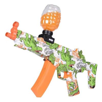 China Funny Outdoor Sandblaster Toy With Color Box Electric Toy Upper MP5 Splash Ball Sandblaster Freeze Gun Ball for sale