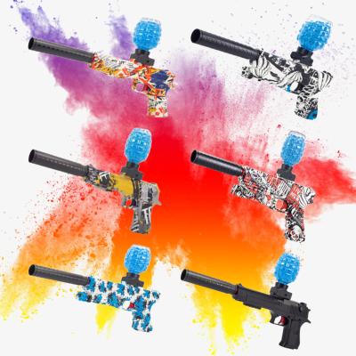 China Outdoor Funny Toy Upper Splatter Ball Gun Gel Ball Blasters Paint Ball Gun With Water Ammo Beads for sale