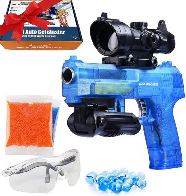 China Funny Outdoor Toy Upper Gel Ball Splatter Ball Blaster With 10000 Water Gel Splat Ball Full Auto Gel Shooter Toy Pistol for sale