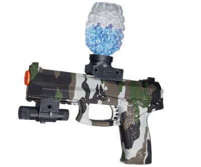 China Funny Outdoor Toy Upper Freeze Blast Gun Electric Water Gun Splash Ball With Laser Dot for sale