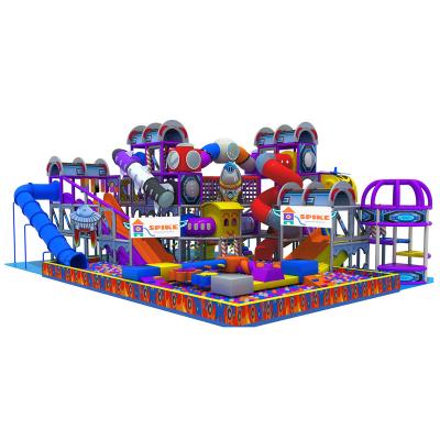 China Wooden Spike Customization Soft Play Games Naughty Castle Kids Toy Amusement Park Equipment Indoor Playground for sale