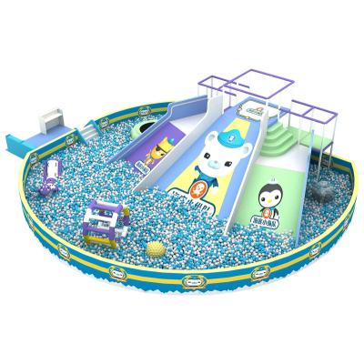 China ABS Children Play Center Popular Large Kids Indoor Playground with Big Slide and Ocean Ball Pit for Sale for sale