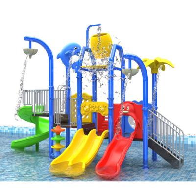 China ABS Commercial Water Play Equipment Fiberglass Slide And Water Pool Aqua Play Water Park for sale