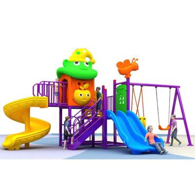 China Wooden New Product School Garden Equipment Outdoor Playground Child Toy Slide with Swing Sets for Kids for sale