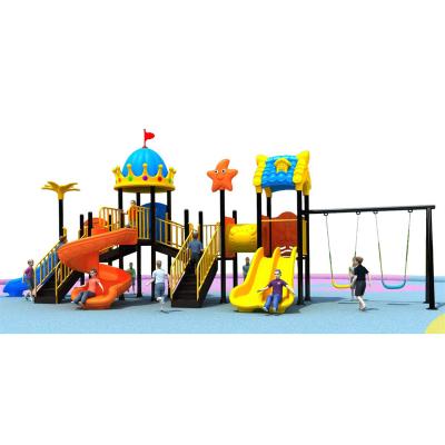 China Wooden Outdoor Playground Slide Kids Amusement Equipment Children Plastic Outdoor Slides for sale