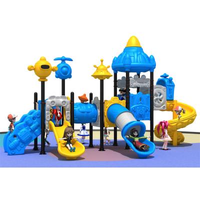 China Wooden Unique Design Attractive Kids Outdoor Playground, Space Theme Children Park Plastic Play House for sale