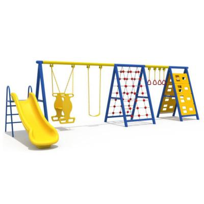 China ALLOY Plastic Kids Child Swing and Slide Set Outdoor for Kids Garden and Park Toy for sale