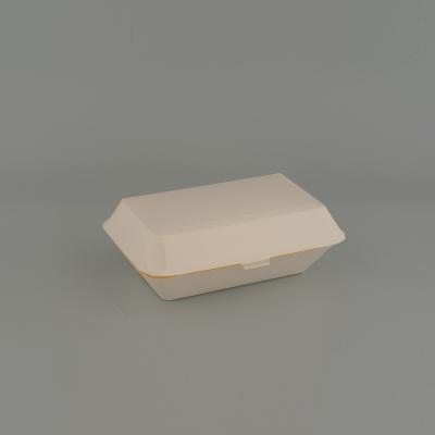 China Custom Printable Waterproof Greaseproof White Hamburger Boxes For Food Packaging for sale