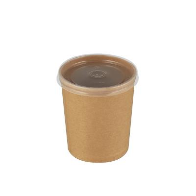 China High Quality Waterproof Kraft Paper Disposable Microwavable Soup Bowls Can Be Printed For Food Packaging for sale