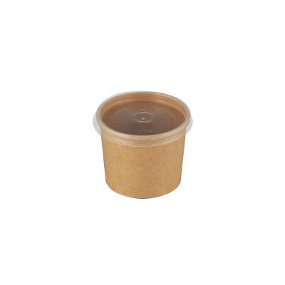 China High Quality Waterproof Kraft Paper Disposable Microwavable Soup Bowls Can Be Printed For Food Packaging for sale