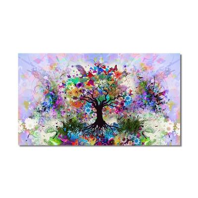 China Wholesale Modern Flower Wall Tree Abstract Art Picture Frame Decorative Modern Watercolor Painting for sale