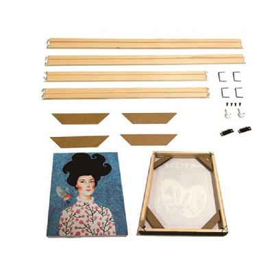 China For Oil Painting Pine Wood Stretcher Solid Wood Bar DIY Canvas Frame For Painting By Numbers for sale