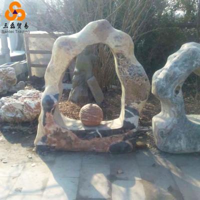 China New classic/postmodern water fountain stone carving vase for garden decoration for sale