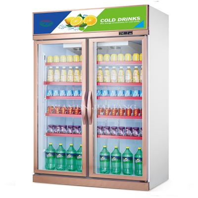 China High Quality Transparent Single-temperature LCD Display For Cooler Beverage Cooler Display Around Cake Display Cooler for sale