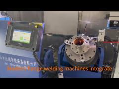 Durable Precision Flange Welding Machine With Automatic Wire Feeders For Pipe To Pipe