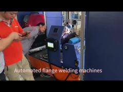 Energy Efficiency Flange Welding Machine 0.5 - 2m/min Speed For Pipe To Pipe Welding