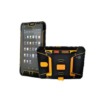 China Waterproof senter 7 inch rugged android tablet 1D/2D rfid reader industrial rugged android tablet for sale