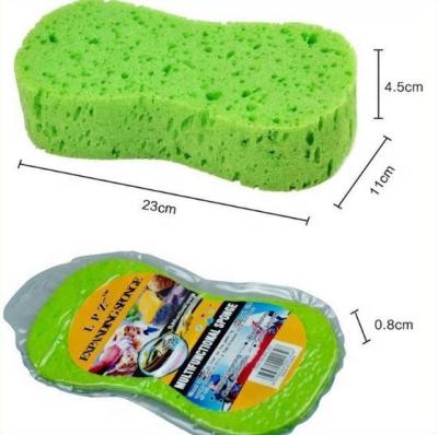 China Home Hotel Kitchen High Absorb Cleaner Tool Soft Compressed Clean Cellulose Car Wash Sponge for sale