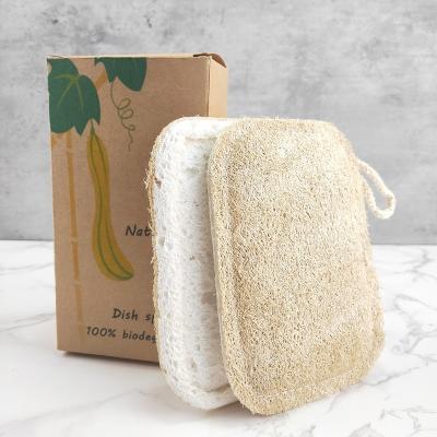 China Viable Custom Eco Friendly Biodegradable Kitchen Dish Wood Pulp Wood Loofah Loofah Cleaning Sponge for sale